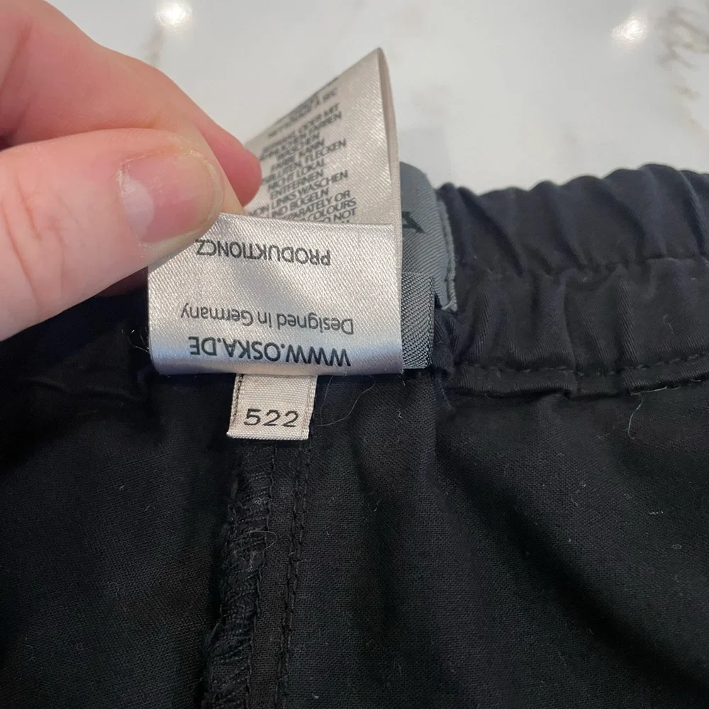 OSKA black minimalist relaxed fit trouser pant.  Size 0 - Picture 6 of 11